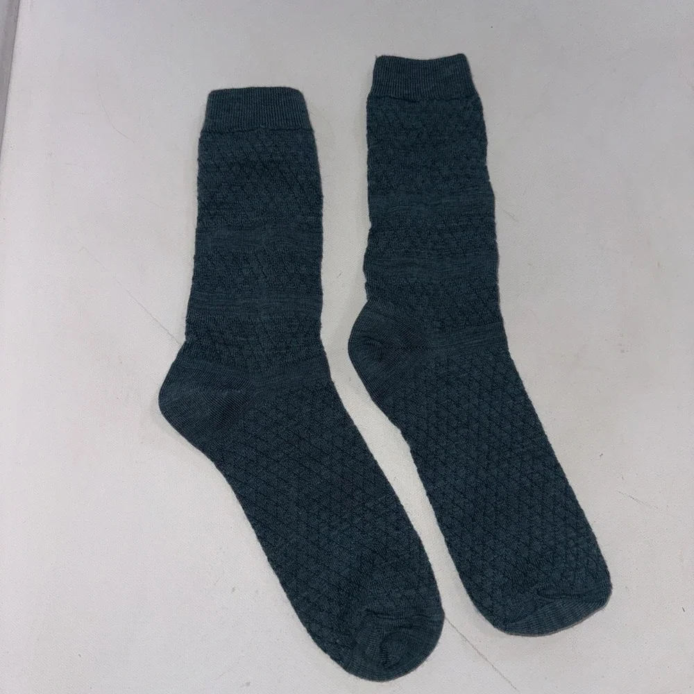 Smartwool Full Cushion Boot Socks Blue /‎ Green Wool Blend Unisex Socks UNSIZED